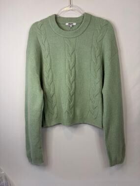 Madewell CloudSoft Drop-Shoulder Sweater Pistachio Green Size XL NEW